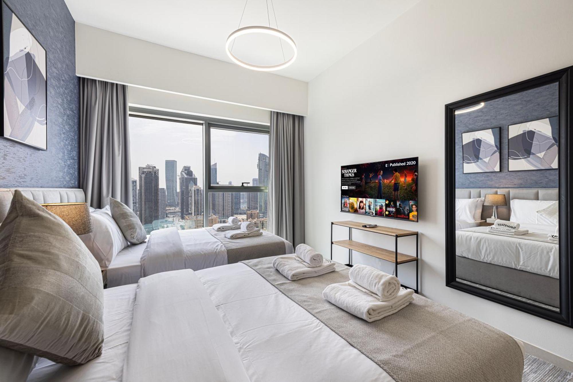 Smartstay At Burj Royale - Full Burj Khalifa View - Brand New Luxury Apartments Dubai Luaran gambar