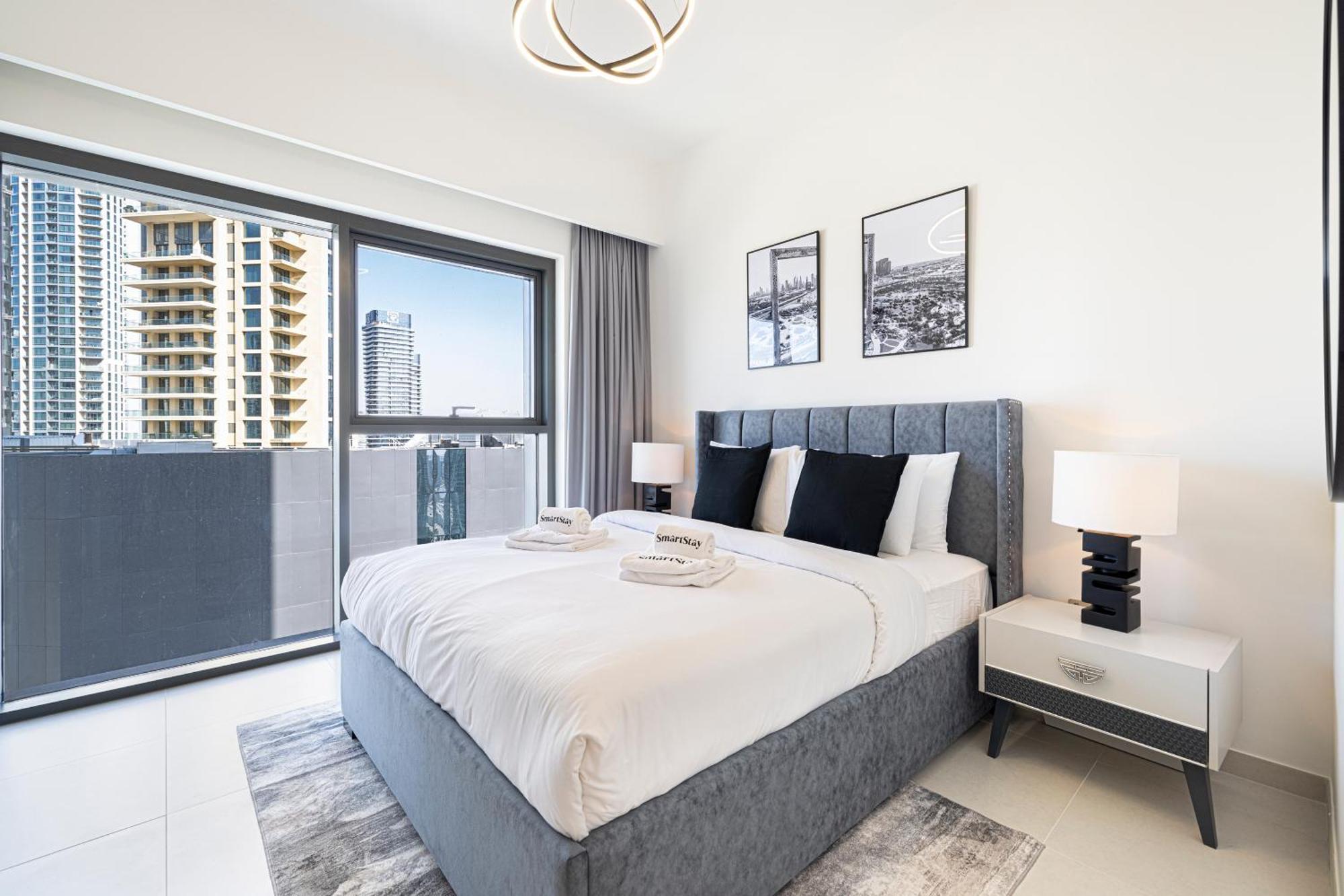 Smartstay At Burj Royale - Full Burj Khalifa View - Brand New Luxury Apartments Dubai Luaran gambar