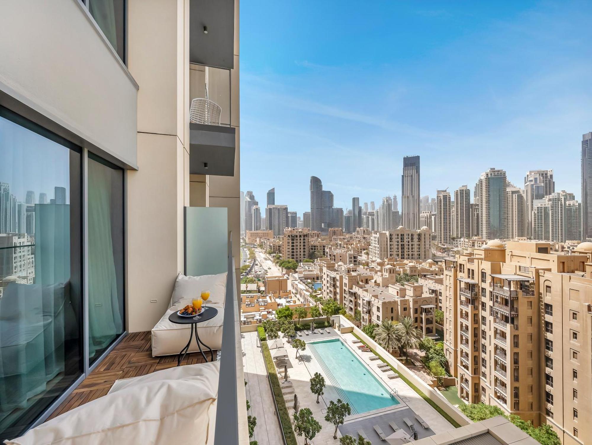 Smartstay At Burj Royale - Full Burj Khalifa View - Brand New Luxury Apartments Dubai Luaran gambar