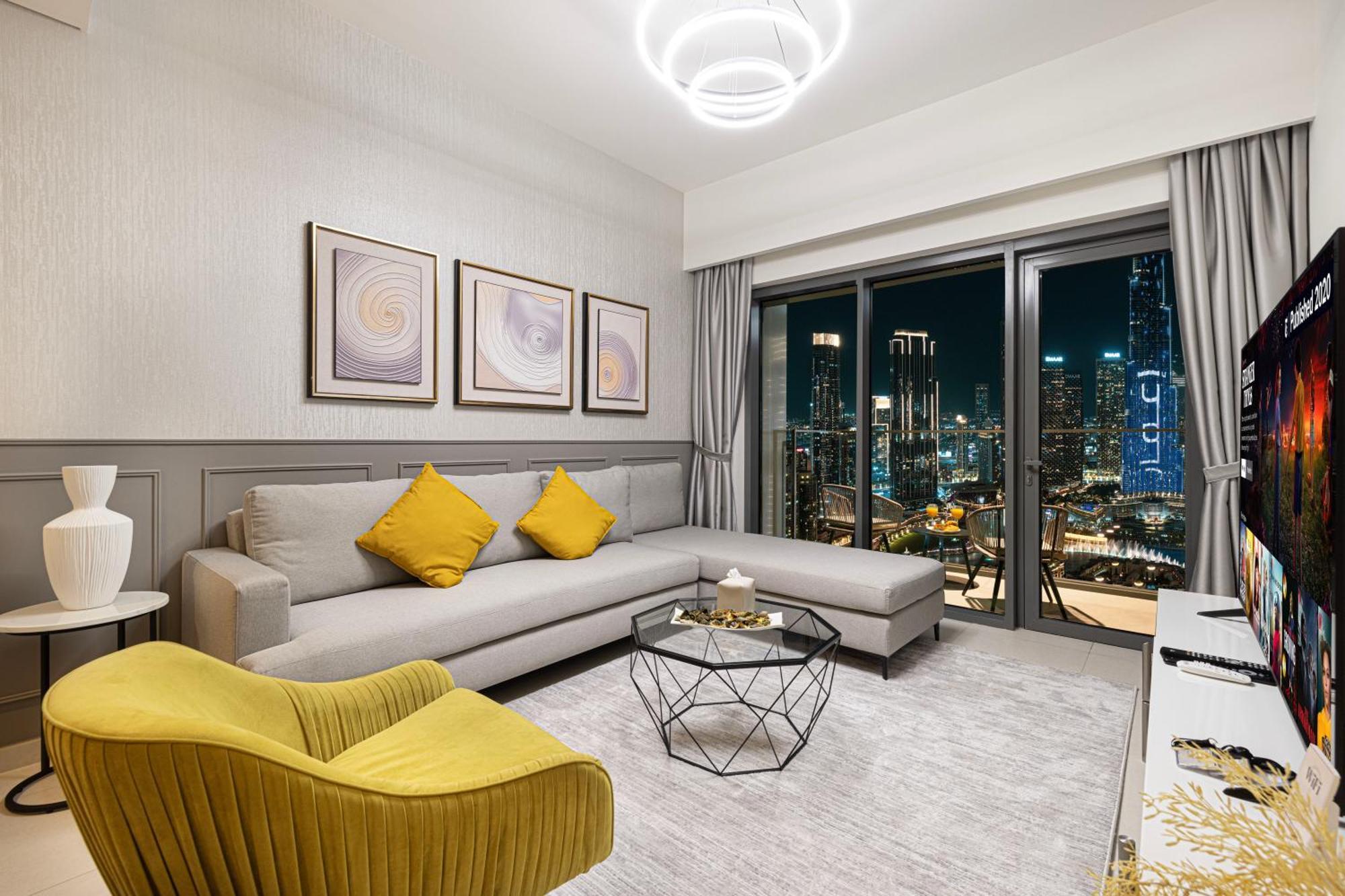 Smartstay At Burj Royale - Full Burj Khalifa View - Brand New Luxury Apartments Dubai Luaran gambar
